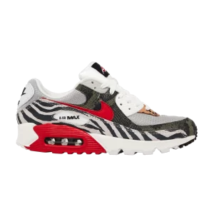 Nike Air Max 90 'Tunnel Walk' Light Iron Ore/University Red/Summit White/Black/White DZ4839 001