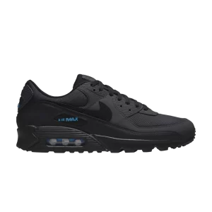 Nike Air Max 90 'Dark Smoke Laser Blue' Dark Smoke Grey/Black/Laser Blue DQ4071 002