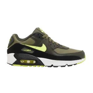 Nike Air Max 90 Leather GS 'Medium Olive Volt' Olive medium/Black/Sequoia/Volt DV3607 200