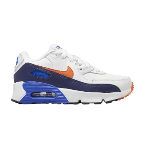 Nike Air Max 90 Leather PS 'White Midnight Navy' Summit White/Midnight Fleet/Game Royale/Safety Orange CD6867 120