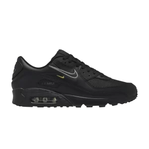 Nike Air Max 90 'Multi-Swoosh - Black' Black/Smoke Gray/Solar Flare/Dark Smoke Gray DX2651 001