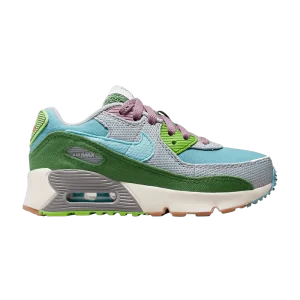 Nike Air Max 90 SE PS 'Sun Club - Worn Blue Treeline' Worn Blue/Wolf Grey/Treeline/Cup DQ4017 400