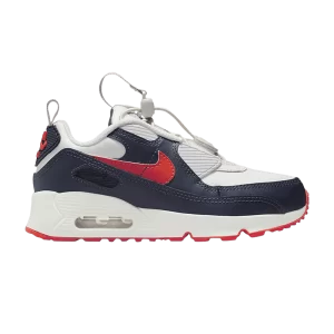 Nike Air Max 90 Toggle PS 'White Midnight Navy' Summit White/Midnight Fleet/Light Bone/Bright Crimson CV0064 107