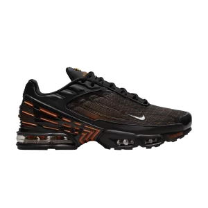 Nike Air Max Plus 3 'Spirograph - Safety Orange' Black/Safety Orange/Iron Gray/White FB3352 001