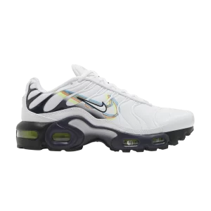 Nike Air Max Plus GS 'Layered Swoosh' White/Volt/Football gray/Blackened blue DV7140 100