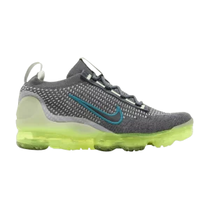 Nike Air VaporMax 2021 Flyknit GS 'Dark Gray Barely Volt' Dark Grey/Barely a Volt/Ghost/Black DB1550 009