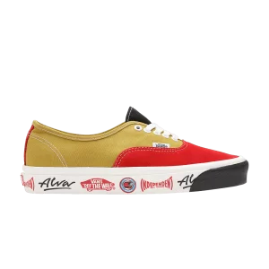 Vans Alva Skates x Authentic 44 DX '45th Anniversary' Sneakers Golden Palm/Racing Red VN0A7Q5CBO4