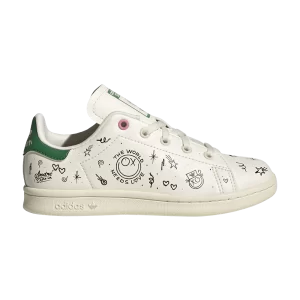 adidas André Saraiva x Stan Smith Little Kid 'The World Needs Love' Sneakers White cream/White cream/Black color GY1790