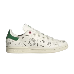 adidas André Saraiva x Stan Smith Big Kid 'The World Needs Love' Sneakers White cream/White cream/Black color GY1786