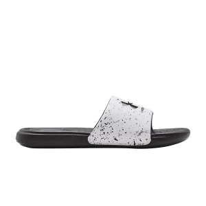 Under Armor Ansa Graphic Slide 'White Jet Gray Speckled' Sneakers White/Gray color 3024434 106