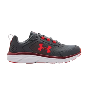 Under Armor Assert 9 GS 'Pitch Gray Chestnut Red' Sneakers Pitch Grey/Chestnut Red 3024633 106