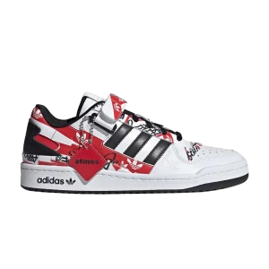 adidas atmos x Forum Low 'Graffiti' sneakers Shoes white/Black/Active red GW3487