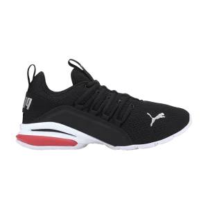 Puma Axelion Jr 'Black Silver' Sneakers Black/Silver/Red High Risk 194285 01