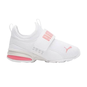 Puma Axelion Slip-On Little Kid 'White Carnation Pink' Sneakers White/Carnation pink 376751 07