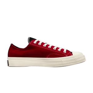 Converse Beyond Retro x Chuck 70 Low 'Color Block – Velvet 'Sneakers Black/Red/Egret A03267C