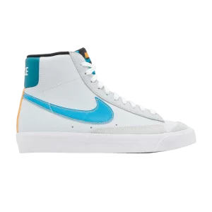 Nike Blazer Mid '77 GS 'Pure Platinum Laser Blue' Pure Platinum/Total Orange/Bright Spruce/Laser Blue FD0297 001