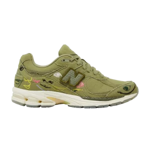 New Balance Bryant Giles x 2002R 'What Now?' Sneakers Iguana/Olive Capulet M2002RAG