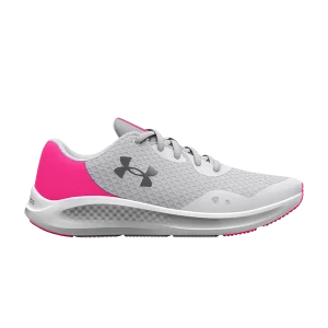 Under Armor Charged Pursuit 3 GS 'Halo Gray Electro Pink' Halo Grey/Electro Pink 3025011 100