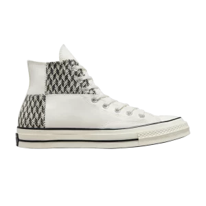 Converse Chuck 70 High 'Herringbone Patchwork' Sneakers Egret/White/Black A03279C