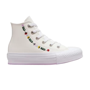 Converse Chuck Taylor All Star EVA Lift Platform High PS 'Floral Embroidery' Sneakers Vintage white/White A02229C