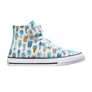 Converse Chuck Taylor All Star High Easy-On PS 'Ice Pop' Sneakers White/Baltic Blue/Lime Rave A02155F