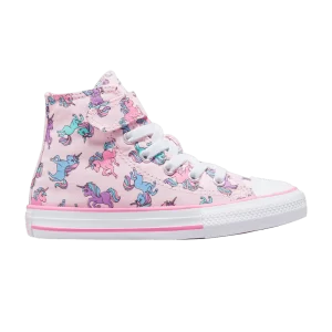 Converse Chuck Taylor All Star High Easy-On PS 'Unicorns' Sneakers Pink Foam/Pink/University Blue A01673F