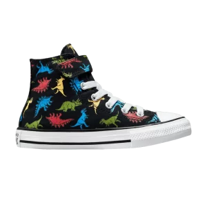 Converse Chuck Taylor All Star High PS 'Dinosaurs' Sneakers Black/Soft Red/Baltic Blue A01666F