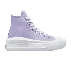 Converse Chuck Taylor All Star Move Platform High GS 'Gel Patch 'Sneakers Moonstone Purple/Royal Pulse A02493C