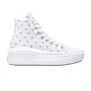 Converse Chuck Taylor All Star Move Platform High 'Hummingbirds' Sneakers White/Rusty pink A01021C