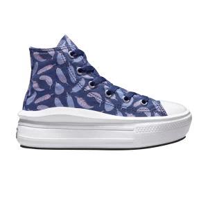 Converse Chuck Taylor All Star Move Platform High PS 'Feathers' Sneakers Dark Purple Dust/Royal Pulse A01517F