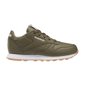 Reebok Classic Leather Little Kid 'Army Green' Sneakers Army Green/Army Green/Army Green HQ3894