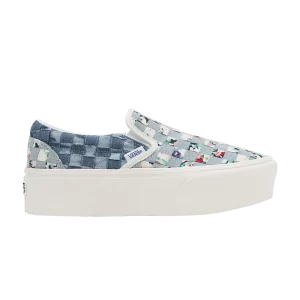 Vans Classic Slip-On Stackform 'Woven - Denim Floral' Sneakers Denim/Floral VN0A7Q5RB12