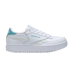 Reebok Club C Double J 'White Classic Teal' Sneakers Cloud white/Classic teal/Porcelain pink GW9188