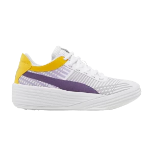 Puma Clyde All-Pro Jr 'White Spectra Yellow' Sneakers White/Spectrum yellow 194367 10