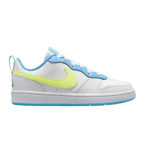 Nike Court Borough Low 2 GS 'White Baltic Blue Volt' Summit White/Baltic Blue/Volt BQ5448 122