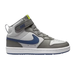 Nike Court Borough Mid 2 PS 'Grey Fog Mystic Navy' Mist Grey/Atomic Green/Flat Pewter/Mystic Fleet CD7783-007