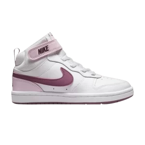 Nike Court Borough Mid 2 PSV 'Pink Foam' White/Pink foam/Dark beet CD7783 104