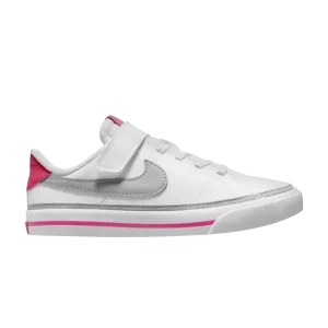 Nike Court Legacy PS 'White Pink Prime Light Smoke Grey' White/Pink Prime/Kumquat/Light Smoke Gray DA5381 111