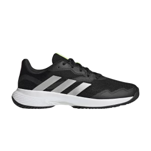 adidas CourtJam Control 'Black White Lime' Sneakers Black/Metallic Silver/Cloud White GW4225