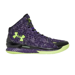 Under Armor Curry 1 Retro 'Dark Matter' Sneakers Black/Purple Rain 3026049 001