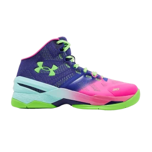 Under Armor Curry 2 Retro GS 'Northern Lights '2022 Sneakers Multicolor 3026053 600