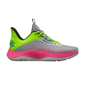 Curry Brand Curry HOVR Splash 'Halo Gray Lime Pink' Sneakers Halo Grey/Lime Splash 3025636 102