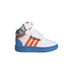 adidas Disney x Hoops 3.0 Mid I 'Mickey Mouse' Sneakers White Cloud/Orange Influence/Pulse Blue GY6633