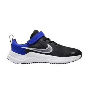 Nike Downshifter 12 PS 'Black Racer Blue' Black/Blue/Laser Orange/White DM4193 006