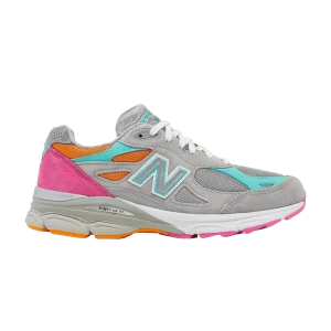 Sneakers New Balance DTLR x 990v3 Made in USA 'Miami Drive 'Cool Grey/Dynamite Orange/Silver/Tidal Pool M990DT3