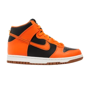 Nike Dunk High GS 'Halloween Pumpkin' Sneakers Black/Strike Yellow/Summit White/Safety Orange DB2179 004