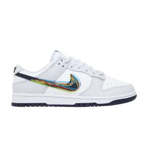 Nike Dunk Low '3D Swoosh' White/Blackened Blue/Volt DV6482 100