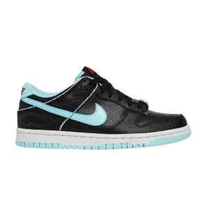 Nike Dunk Low SE GS 'Barber Shop - Black' Black/Cup/White/Chili Red DN3351 001