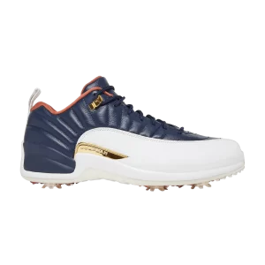 Eastside Golf x Air Jordan 12 Low Golf 'Out the Mud' Midnight Fleet/White/Scorched Sunrise/White DZ4524 400