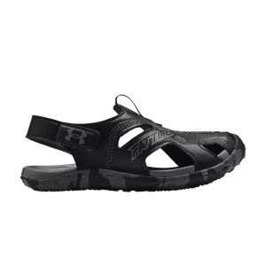 Under Armor Fat Tire Defender Sandal PS 'Black Camo' Sneakers Black/Pitch Gray 3023783 001